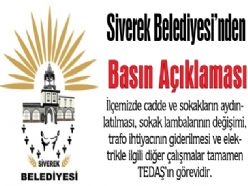 Siverek Belediyesinden Basın Açıklaması