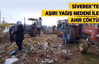 Siverek'te Aşırı Yağış Nedeni İle Ahır Çöktü