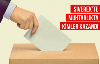 Siverek'te muhtarlık sonuçları