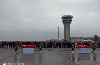 Şehit Binbaşı ve Teğmen Memleketlerine Uğurlandı