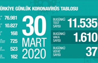 Türkiye'de Koronavirüs Vaka Sayısı arttı