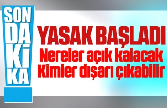 4 günlük sokağa çıkma yasağı başladı