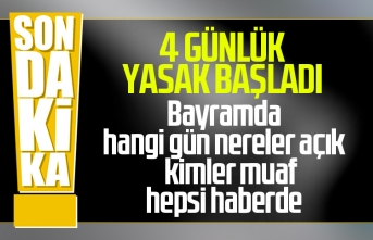 4 gün sürecek sokağa çıkma yasağı süresince işte açık olacak yerler