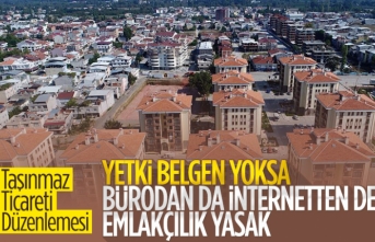 Yetki belgesi almadan emlakçılık yapılamayacak