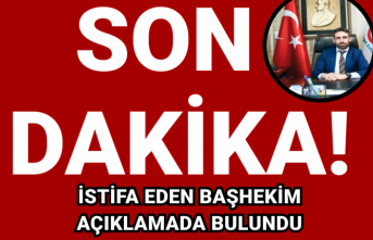 Başhekim İstifasının ardından ilk açıklama!