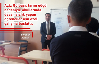 Siverek Kaymakamından tarım göçü öğrencileri için özel çalışma