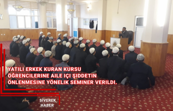 Siverek'te Kur'an kursu öğrencilerine aile içi şiddet semineri