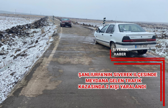 İki aracın çarpışması sonucu trafik kazası meydana geldi