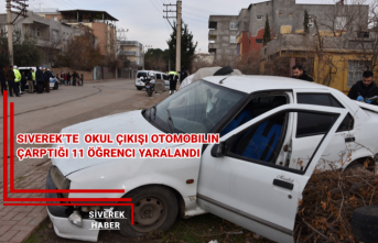 Siverek’te  okul çıkışı otomobilin çarptığı 11 öğrenci yaralandı