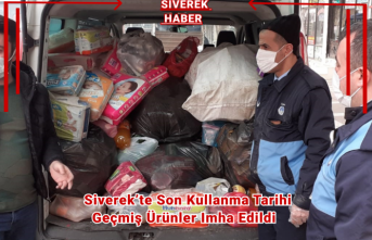 Siverek’te son kullanma tarihi geçmiş ürünler imha edildi