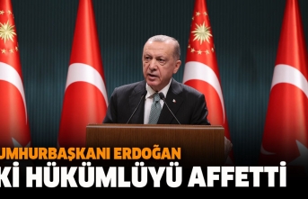 Cumhurbaşkanı Erdoğan, iki hükümlüyü affetti