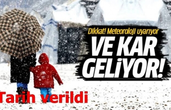 Meteoroloji uyardı, eldivenlerinizi çıkarın kar geliyor!