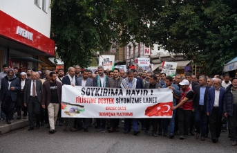 Siverek'te Filistin'e destek yürüyüşü düzenlendi