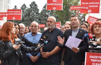 Basın meslek örgütleri T24 Ankara ofisi önünde toplandı