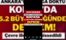 Konya,da deprem