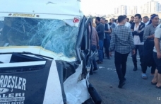 Siverek’te tarım işçilerini taşıyan minibüs kaza geçirdi!
