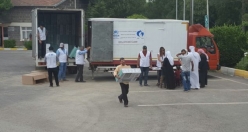 Yaz Günü  Mültecilere Elektrikli Soba Yardımı