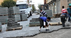 Siverek Belediyesi Kilit Taşı Döşemesi Çalışmaları