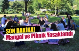 Mangal ve piknik yapmak yasaklandı!