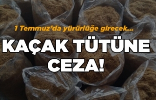 Kaçak tütüne ceza! 1 Temmuz'da yürürlüğe...