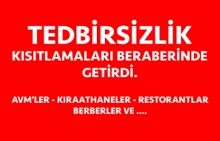 Tedbirsizlik Kısıtlamaları Geri Getirdi.