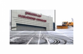 Şanlıurfa'da hava ulaşımına kar engeli