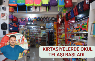 Kırtasiyelerde okul telaşı başladı