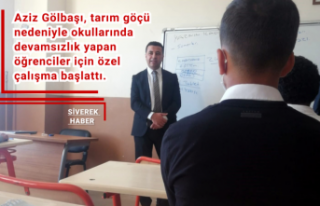 Siverek Kaymakamından tarım göçü öğrencileri...