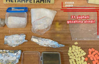 Uyuşturucu Madde Ticareti Yapma suçundan 31 şüpheli...