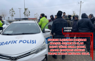 Siverek’te trafik kazası: 1 yaralı