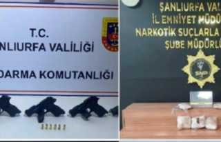 Urfa'da silah ve uyuşturucu operasyonu: 11 gözaltı