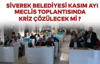 Siverek Belediyesi Kasım ayı meclisinde kriz çözülecek...