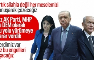 Cumhurbaşkanı Erdoğan: AK Parti, MHP ve DEM, yolda...