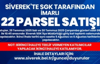 Siverek Belediyesi'ne Ait 22 Taşınmaz İcra...