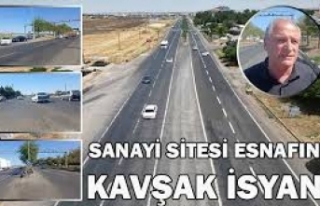 Siverek Oto Sanayi Sitesi esnafının kavşak isyanı!