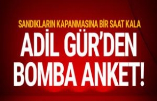 Adil Gür bombayı patlattı! İşte son anket