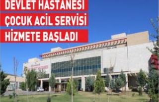 Siverek Devlet Hastanesi Çocuk Acil Servisi Hizmete...