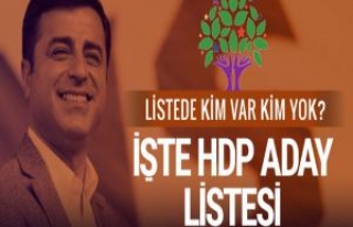 HDP Milletvekili adayları 2018 seçimi isim listesinde...