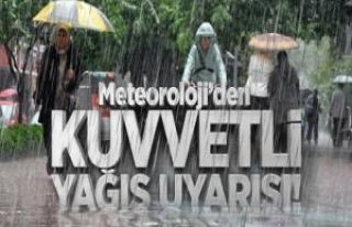 Meteoroloji'den Yağış Uyarısı