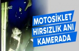 Motosiklet Hırsızlık Anı Kamerada