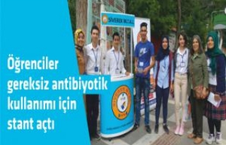 Öğrenciler gereksiz antibiyotik kullanımı için...