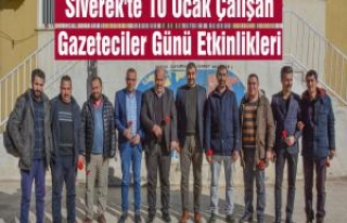 Siverek'te 10 Ocak Çalışan Gazeteciler Günü Etkinlikleri