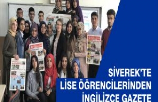 Siverek'te lise öğrencileri İngilizce gazete çıkardı