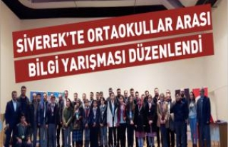 Siverekte Ortaokullar Arası Bilgi Yarışması