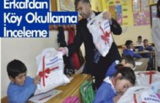 İlçe Kaymakamı Erkal'dan Köy Okuluna Ziyaret
