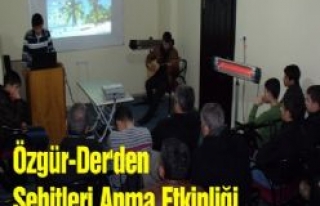 Özgür-Der'den Şehitleri Anma Etkinliği 