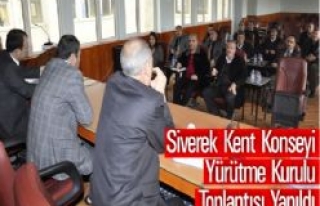 Siverek Kent Konseyi Yürütme Kurulu Toplantısı...