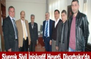 Siverek Sivil İnisiyatif Heyeti, Diyarbakır'da...