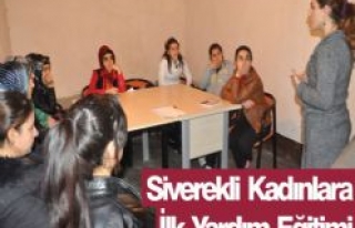  Siverekli Kadınlara İlk Yardım Eğitimi