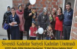 Siverekli Kadınlar Suriyeli Kadınları unutmadı...